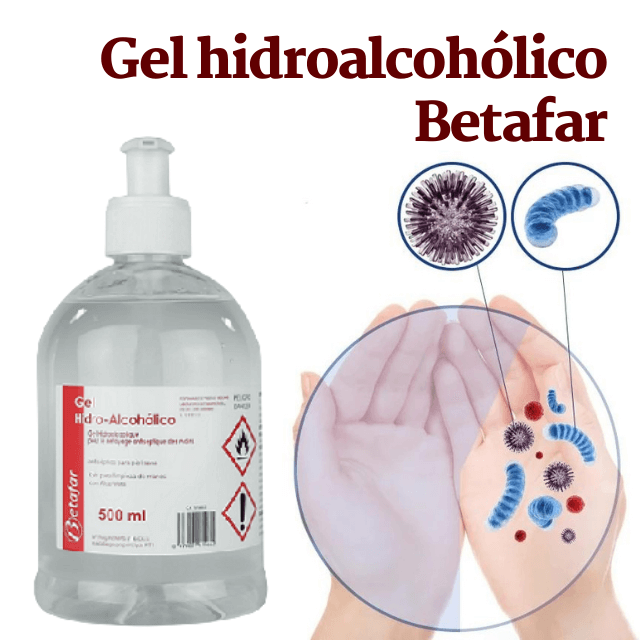 Gel hidroalcoholico betafar elimina virus y bacterias