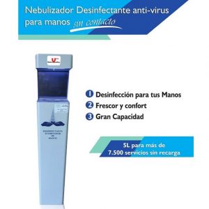 Nebulizador desinfectante de manos anti-virus sin contacto