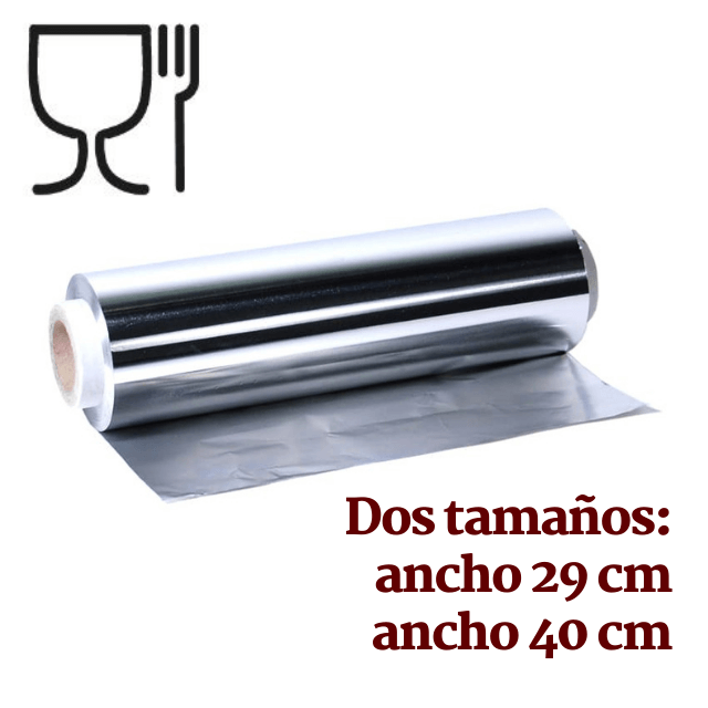 Papel de aluminio de alta resistencia - 29 cm de ancho y 40 cm de ancho