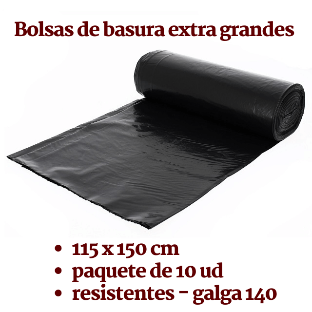 Gladys níquel presión Bolsas de basura negras de diferentes tamaños desde 0,62€